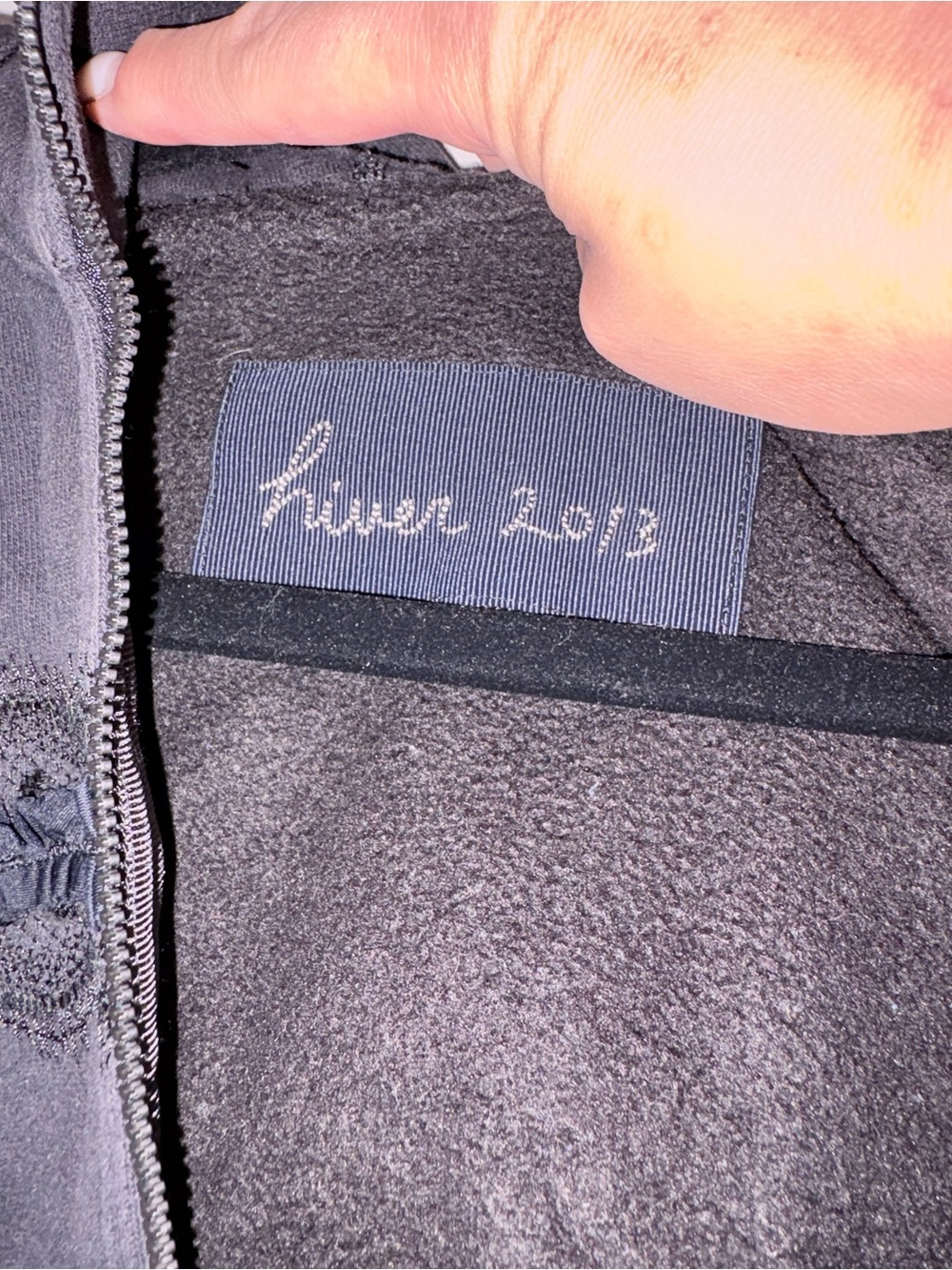 lululemon athletica Black Ruffle-Trim Zip Hoodie - Picture 2 of 4